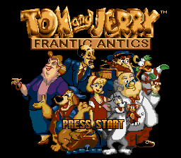 Tom and Jerry - Frantic Antics (1994) Title Screen